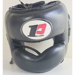Contender Fight Sports Leather Boxing Headgear With Adjustable Strap Black *fair